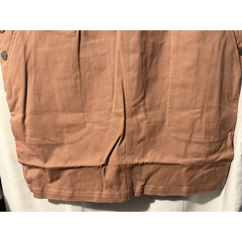 Wildfang Essential Skirtall XL Rose Brown Overall Mini Dress NWT - Picture 5 of 12